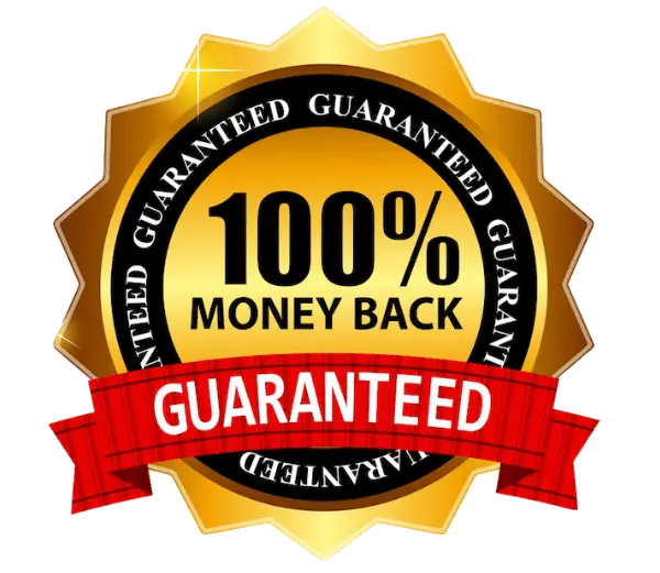 60 Day Gold & Black Money Back Guarantee Badge